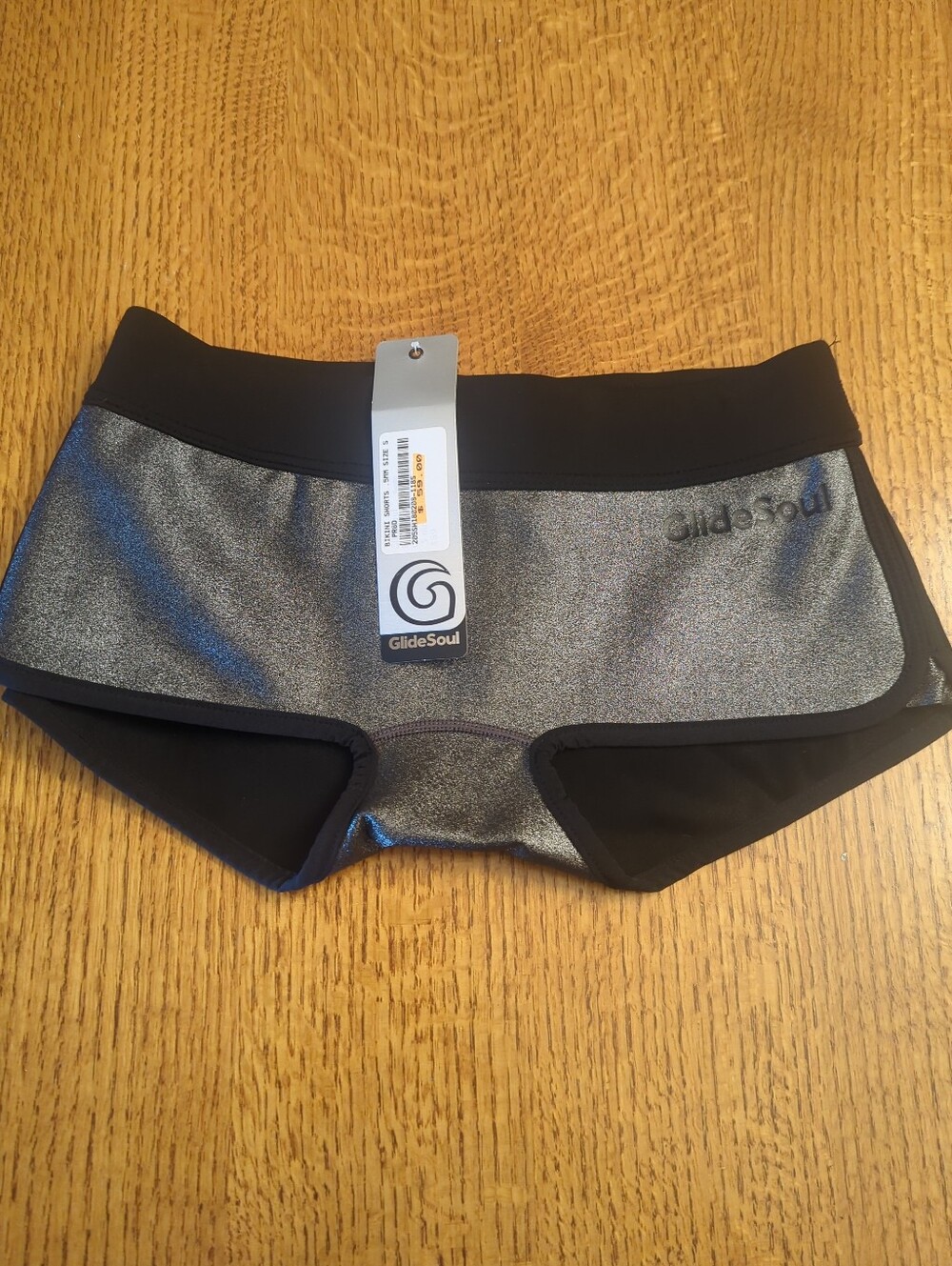 GlideSoul │Bikini Shorts │.5MM Neoprene │Black/ Sparkling Black │Small │New